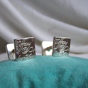 Tiffany & Co. Sterling Silver "Notes" Collection Cuff Links